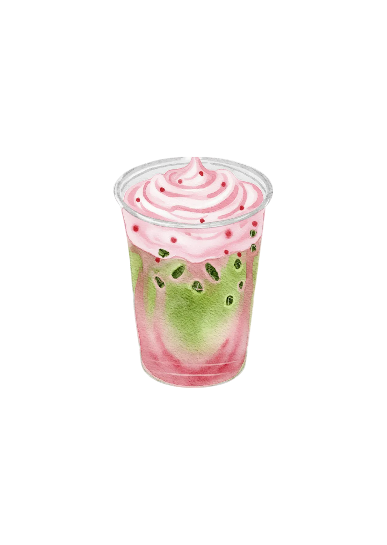 Iced Raspberry Matcha Latte