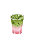 Iced Strawberry Matcha Protein Milk